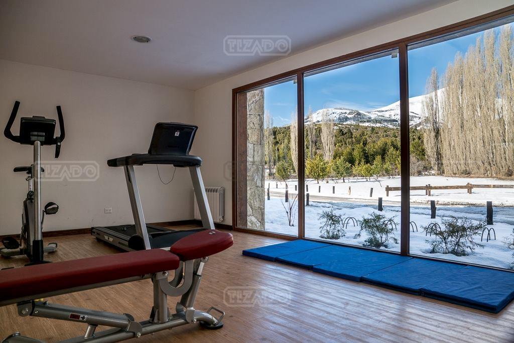 Gimnasio con vista panorámica