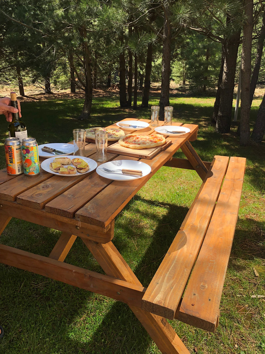 Patio con parrilla